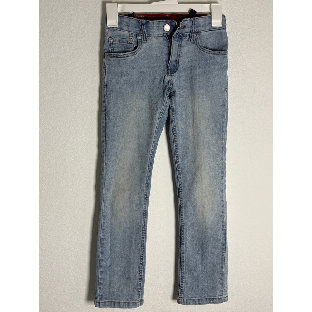 Levis Boys Light Wash Slim Fit Denim Jeans Size 8 Cotton‎ Blend Stretch 511
